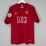 2007/09 MANCHESTER UNITED RONALDO #7 C/L HOME SHIRT (L) NIKE