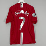 2007/09 MANCHESTER UNITED RONALDO #7 C/L HOME SHIRT (L) NIKE