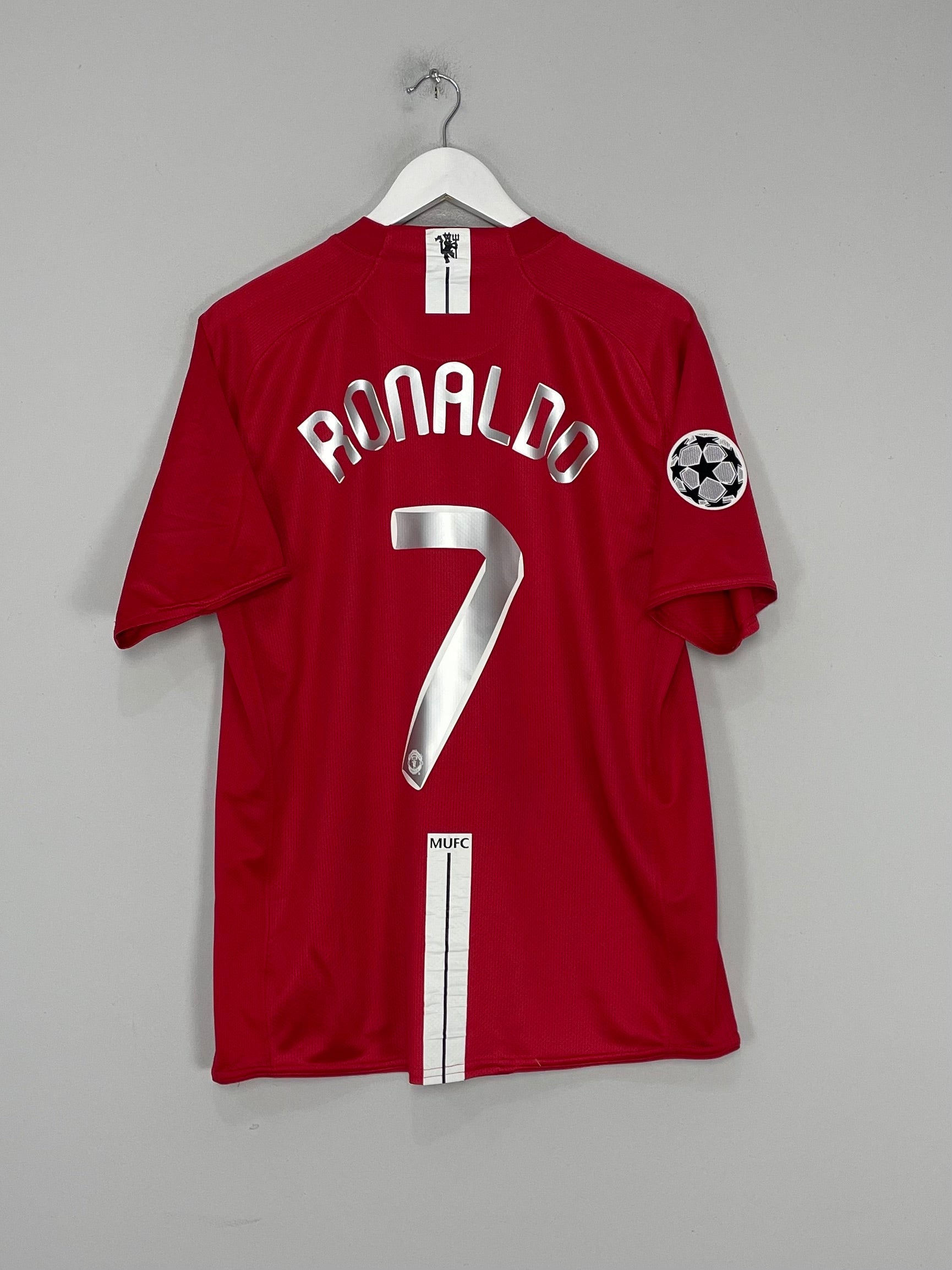 2007/09 MANCHESTER UNITED RONALDO #7 C/L HOME SHIRT (L) NIKE