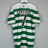 2003/04 CELTIC LARSSON #7 HOME SHIRT (XL) UMBRO