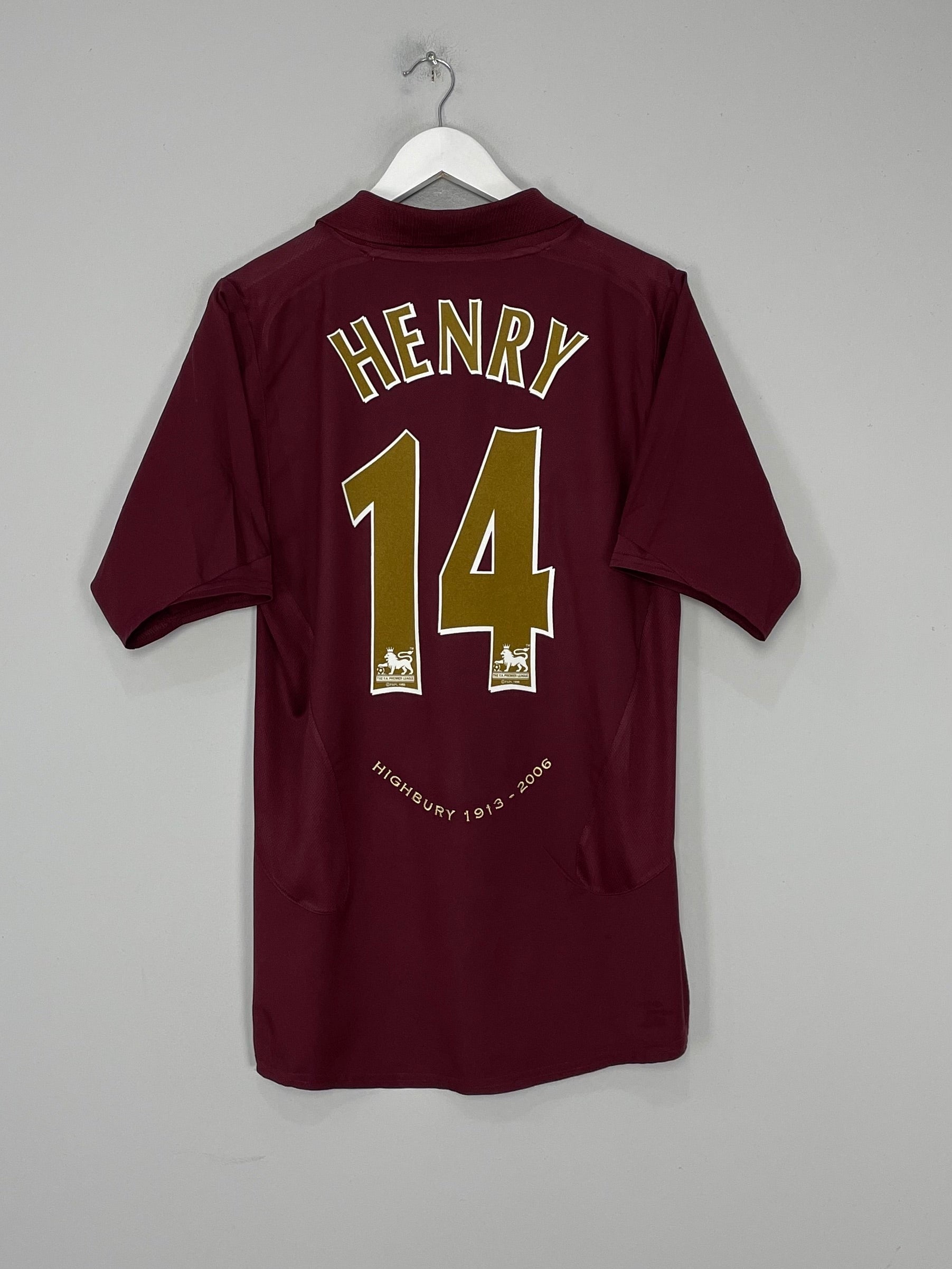 2005/06 ARSENAL HENRY #14 HOME SHIRT (M) NIKE