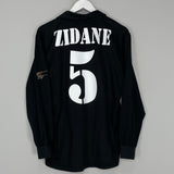 2001/02 REAL MADRID ZIDANE #5 *CENTENARY* L/S AWAY SHIRT (L) ADIDAS