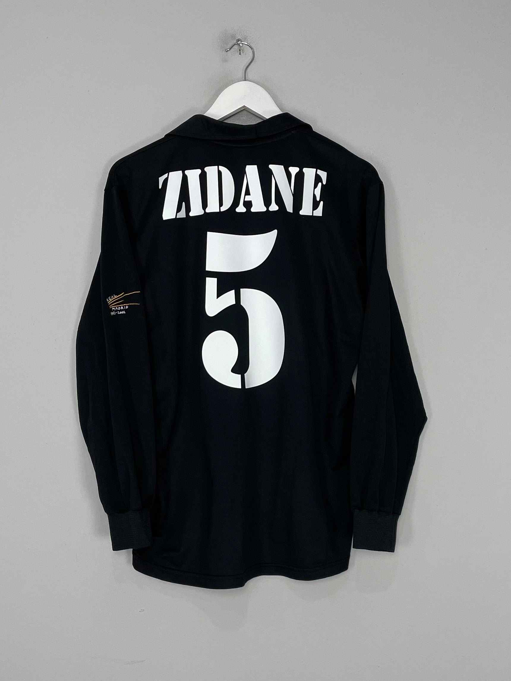 2001/02 REAL MADRID ZIDANE #5 *CENTENARY* L/S AWAY SHIRT (L) ADIDAS