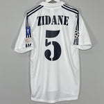 2001/02 REAL MADRID ZIDANE #5 *CENTENARY* HOME SHIRT (M) ADIDAS