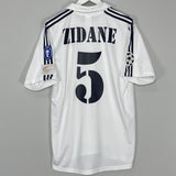 2001/02 REAL MADRID ZIDANE #5 *CENTENARY* HOME SHIRT (M) ADIDAS