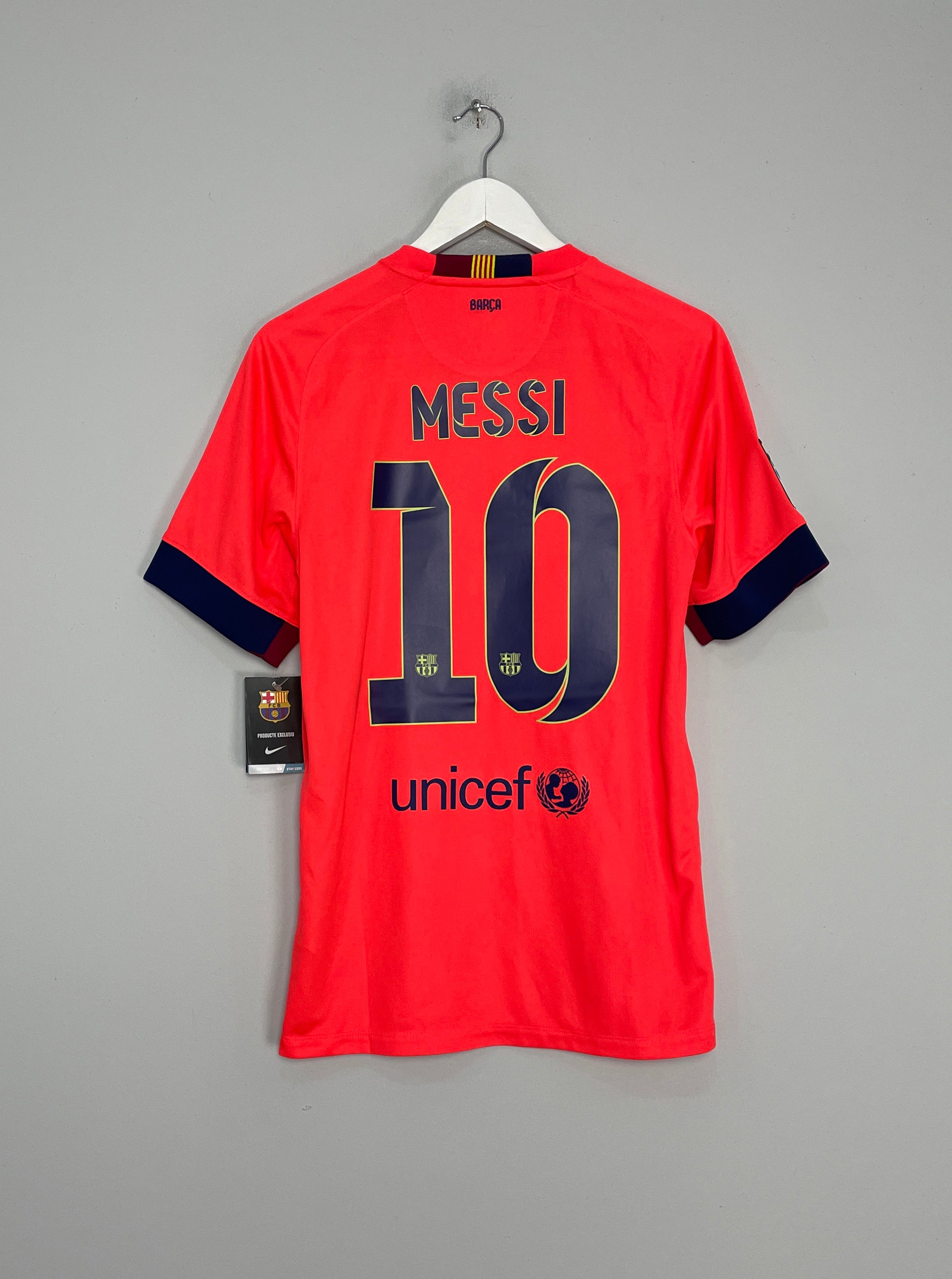 2014/15 BARCELONA MESSI #10 *BNWT* AWAY SHIRT (S) NIKE