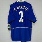 2002/03 MANCHESTER UNITED G.NEVILLE #2 *BNWT* THIRD SHIRT (XL) NIKE