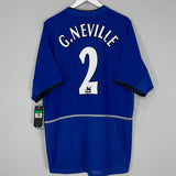 2002/03 MANCHESTER UNITED G.NEVILLE #2 *BNWT* THIRD SHIRT (XL) NIKE