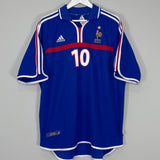 2000/02 FRANCE ZIDANE #10 HOME SHIRT (L) ADIDAS