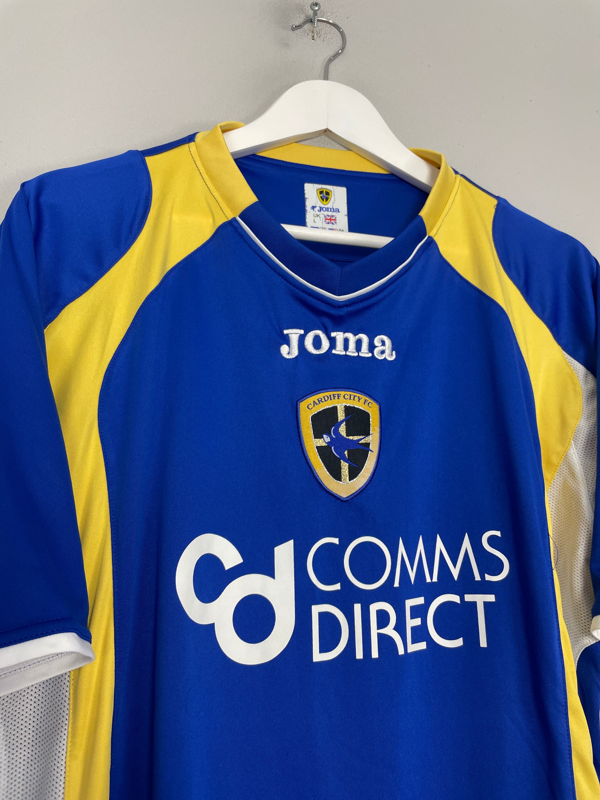 Cardiff City Jersey Home football shirt 2006 - 2007 Joma Polyester Young  Size L