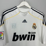 2009/10 REAL MADRID RONALDO #9 HOME SHIRT (L) ADIDAS