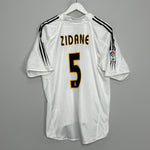 2004/05 REAL MADRID ZIDANE #5 HOME SHIRT (L) ADIDAS