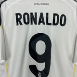 2009/10 REAL MADRID RONALDO #9 HOME SHIRT (L) ADIDAS