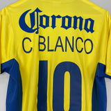 2004/05 CLUB AMERICA C.BLANCO #10 HOME SHIRT (M) NIKE