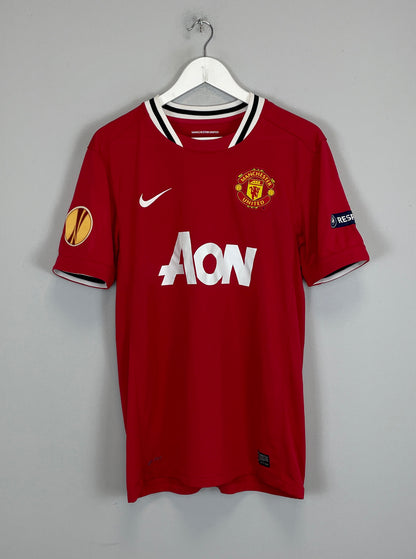 2011/12 MANCHESTER UNITED BERBATOV #9 E/L HOME SHIRT (M) ADIDAS