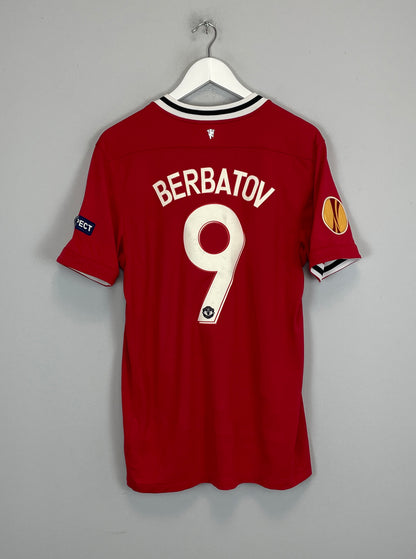 2011/12 MANCHESTER UNITED BERBATOV #9 E/L HOME SHIRT (M) ADIDAS