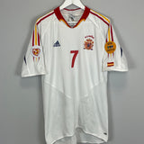 2004/06 SPAIN RAUL #7 AWAY SHIRT (L) ADIDAS