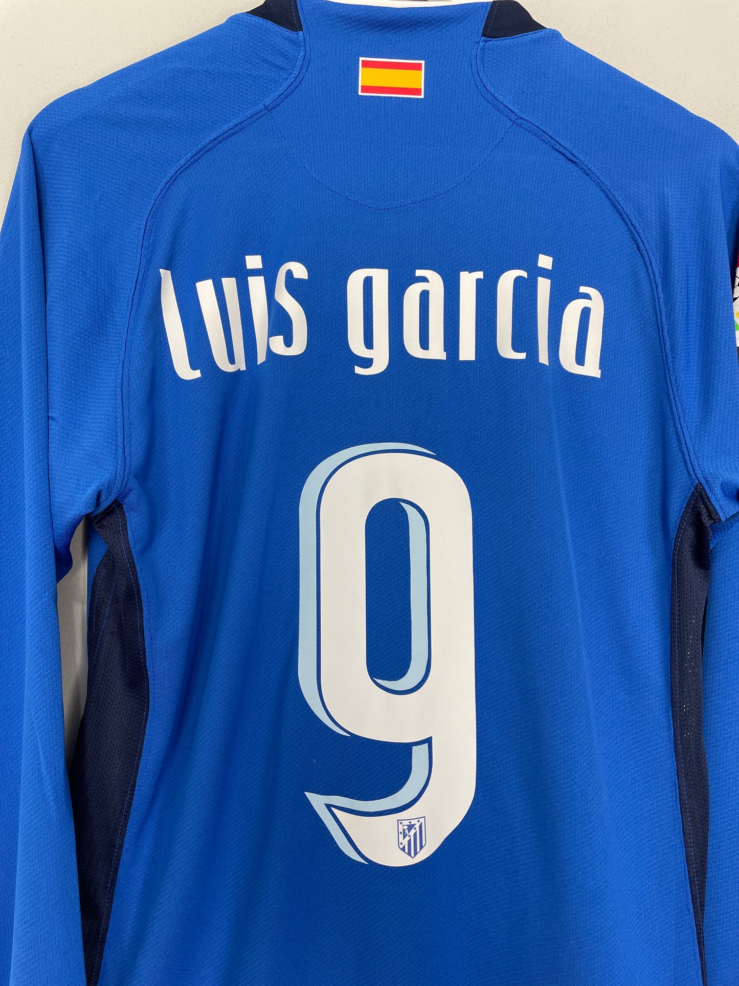 2007/08 ATLETICO MADRID LUIS GARCIA #9 L/S AWAY SHIRT (L) NIKE