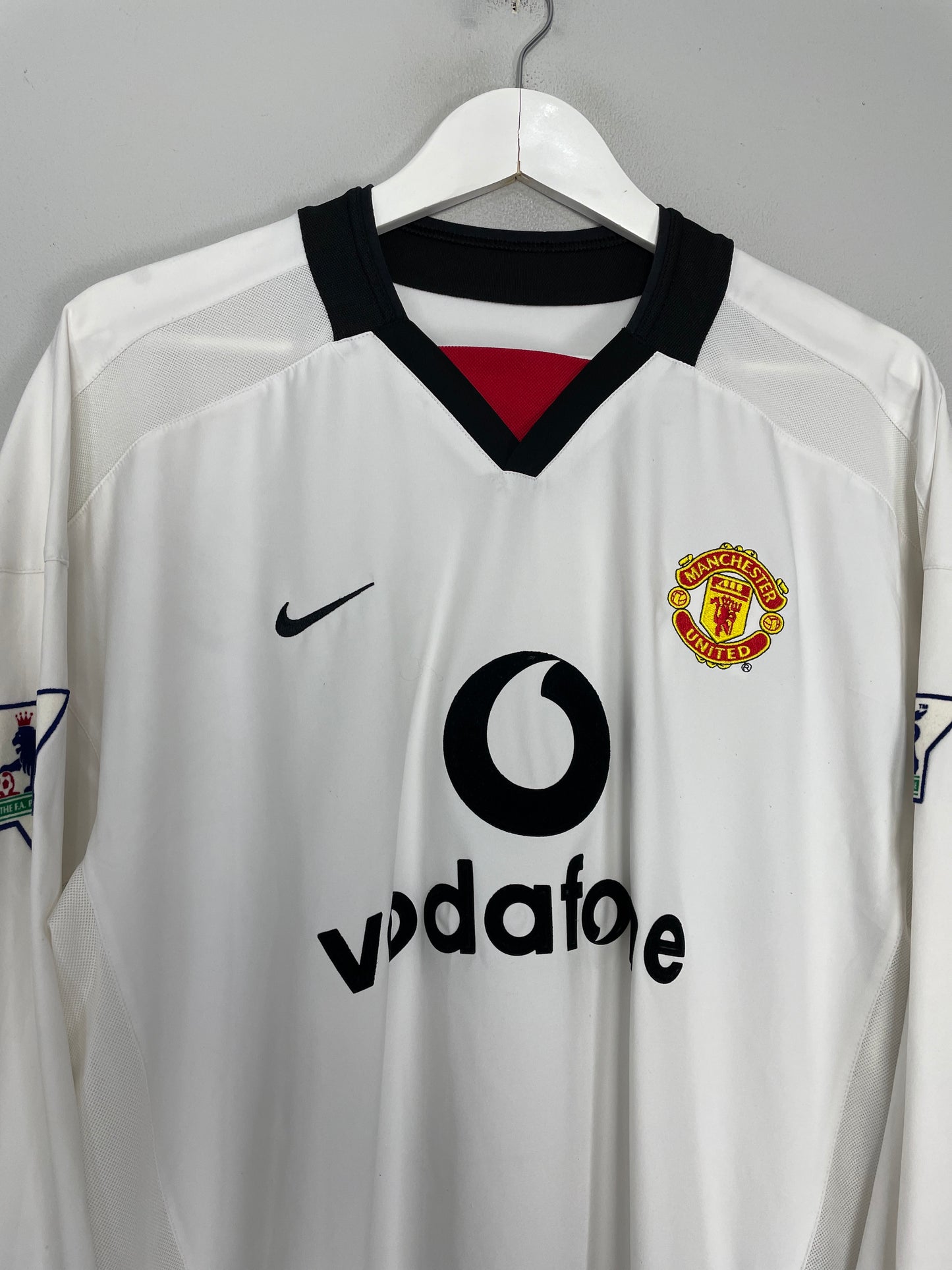 2002/03 MANCHESTER UNITED FERDINAND #6 L/S AWAY SHIRT (XL) NIKE