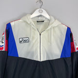 2000/01 ASICS 1/4 ZIP WINDBREAKER JACKET (M)