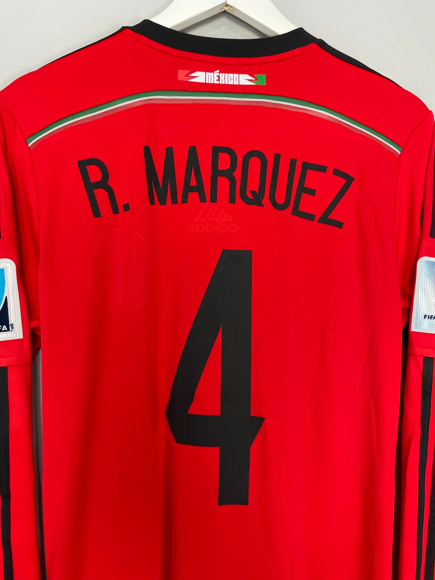 2014/15 MEXICO R.MARQUEZ #4 L/S AWAY SHIRT (M) ADIDAS