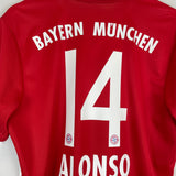 2016/17 BAYERN MUNICH ALONSO #14 HOME SHIRT (L) ADIDAS