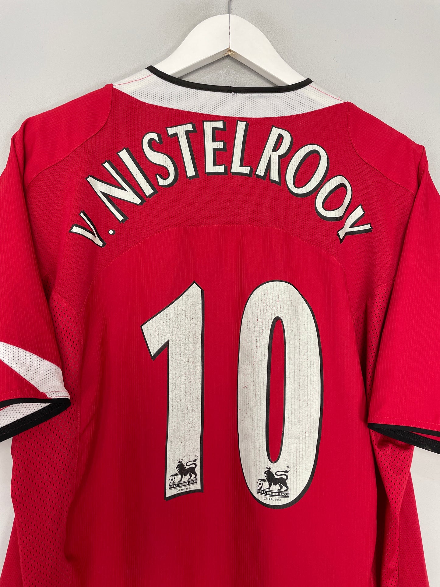 2004/06 MANCHESTER UNITED V.NIESTELROOY #10 HOME SHIRT (L) NIKE