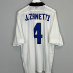 2011/12 INTER MILAN J.ZANETTI #4 AWAY SHIRT (XL) NIKE