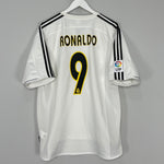 2004/05 REAL MADRID RONALDO #9 HOME SHIRT (XL) ADIDAS