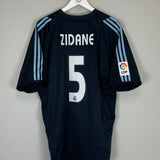 2003/04 REAL MADRID ZIDANE #5 AWAY SHIRT (XL) ADIDAS