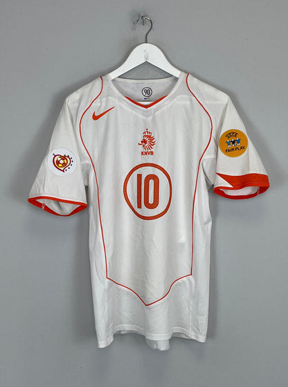 2004/06 NETHERLANDS V.NISTELROOY #10 AWAY SHIRT (M) NIKE