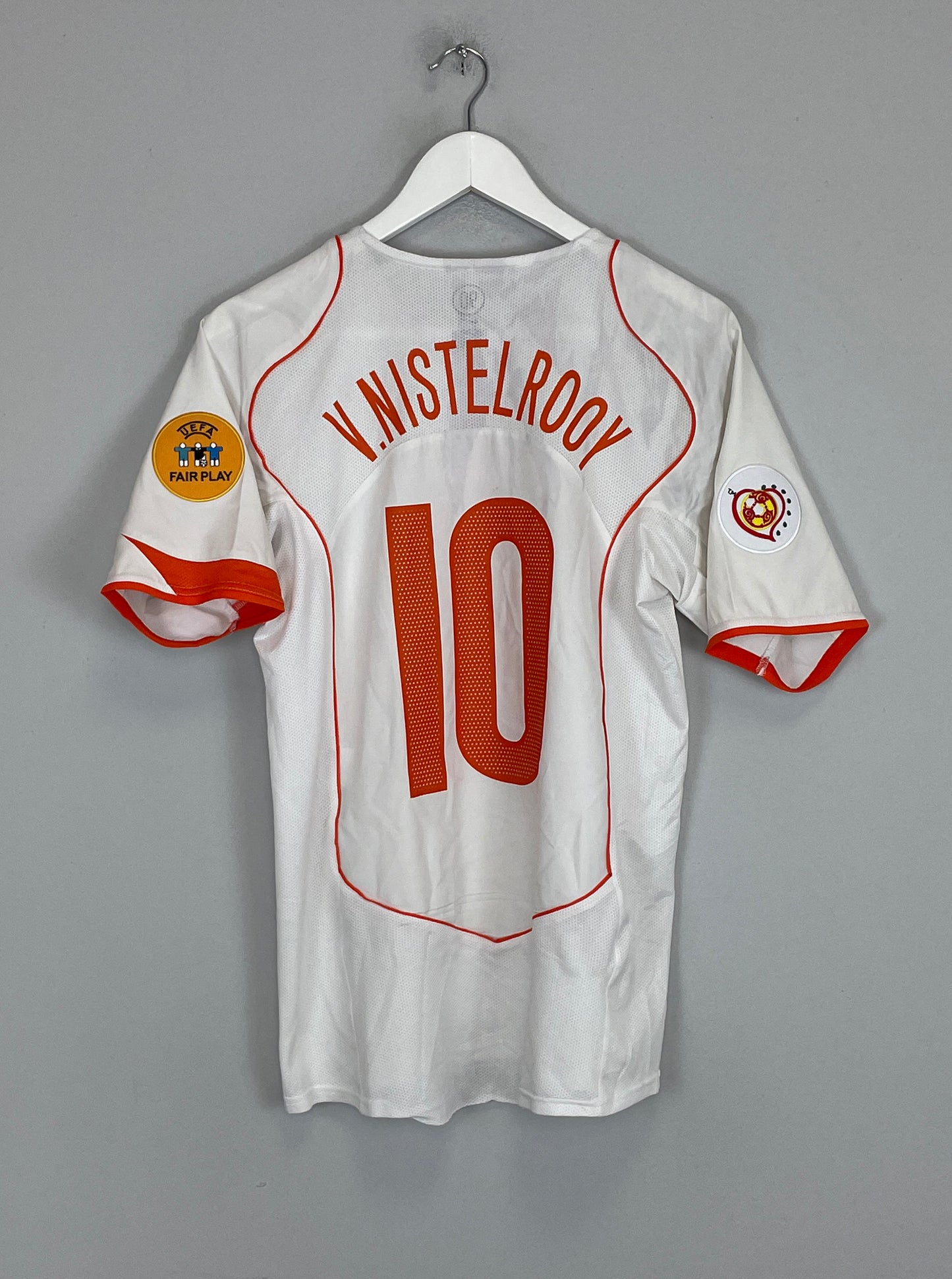 2004/06 NETHERLANDS V.NISTELROOY #10 AWAY SHIRT (M) NIKE