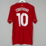 2015/16 LIVERPOOL COUTINHO #10 HOME SHIRT (L) NEW BALANCE