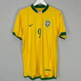 2006/08 BRAZIL RONALDO #9 HOME SHIRT (L) NIKE