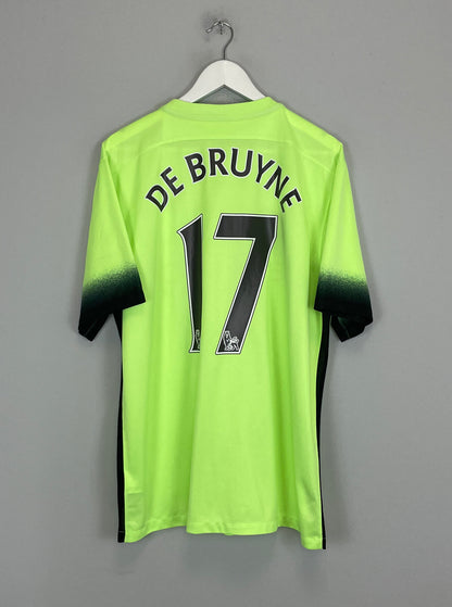 2015/16 MANCHESTER CITY DE BRUYNE #17 THIRD SHIRT (XL) NIKE