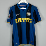 2008/09 INTER MILAN ZANETTI #4 HOME SHIRT (S) NIKE