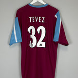 2005/07 WEST HAM TEVEZ #32 HOME SHIRT (XL) REEBOK