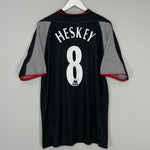 2002/04 LIVERPOOL HESKEY #8 L/S AWAY SHIRT (XL) REEBOK