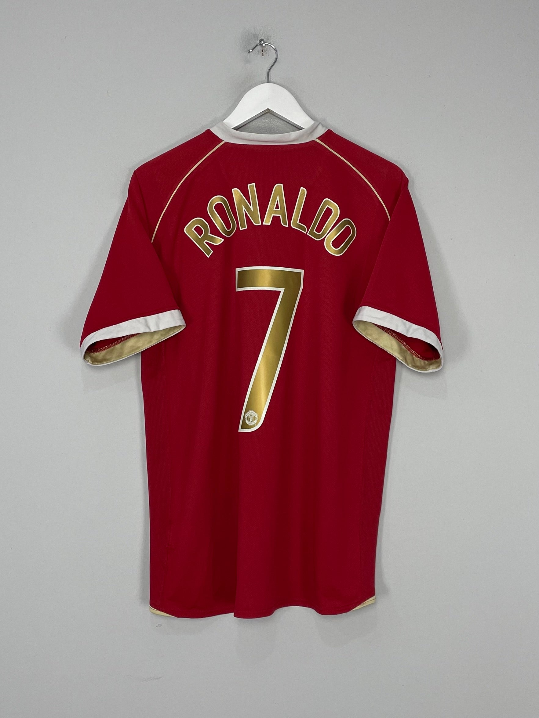 2006/07 MANCHESTER UNITED RONALDO #7 HOME SHIRT (L) NIKE