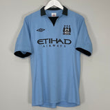 2012/13 MANCHESTER CITY BALOTELLI #45 HOME SHIRT (M) UMBRO