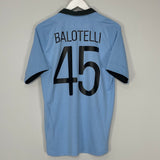 2012/13 MANCHESTER CITY BALOTELLI #45 HOME SHIRT (M) UMBRO