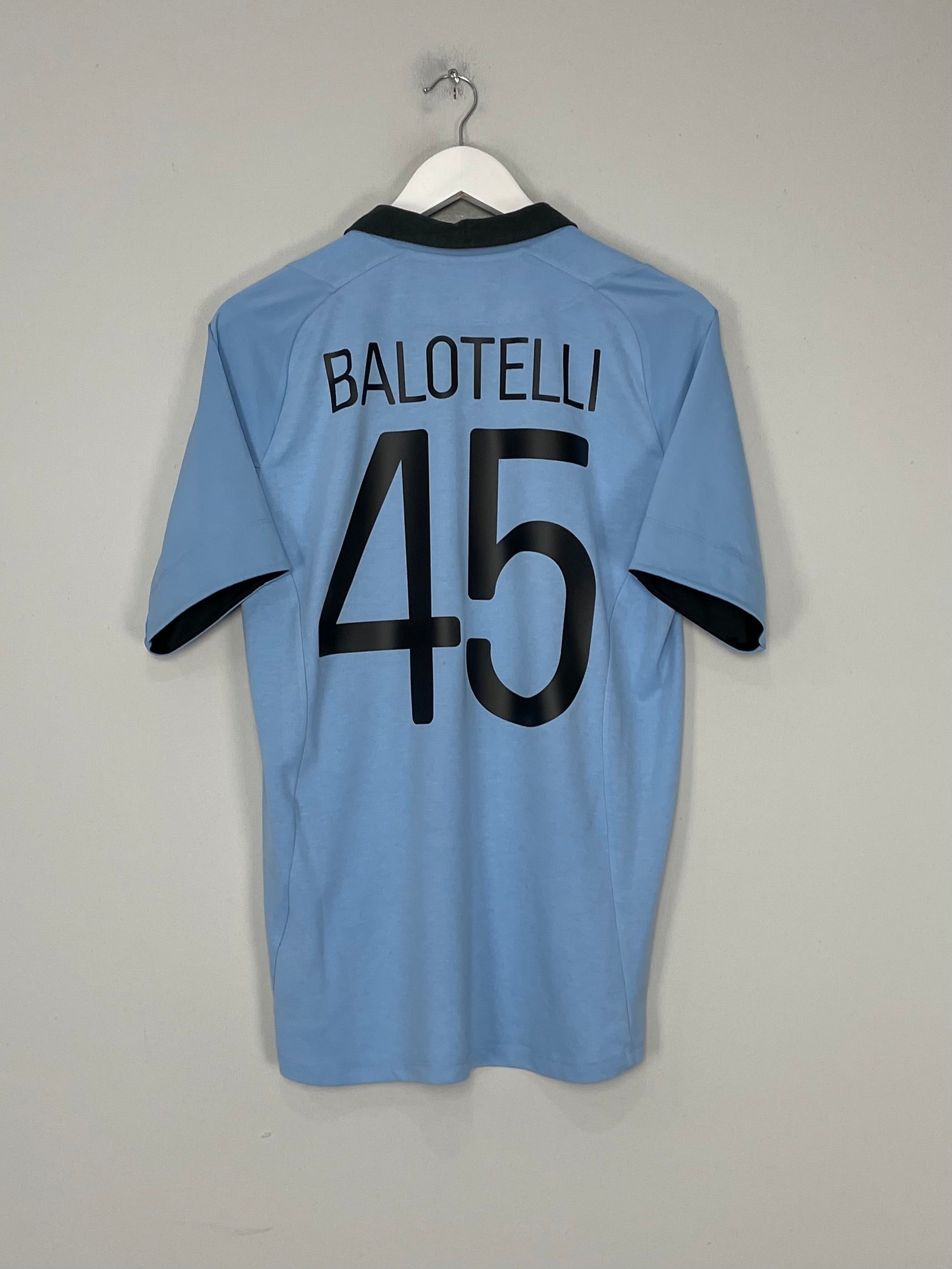 2012/13 MANCHESTER CITY BALOTELLI #45 HOME SHIRT (M) UMBRO