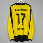 2015/16 DORTMUND AUBAMEYANG #17 L/S HOME SHIRT (XL) PUMA