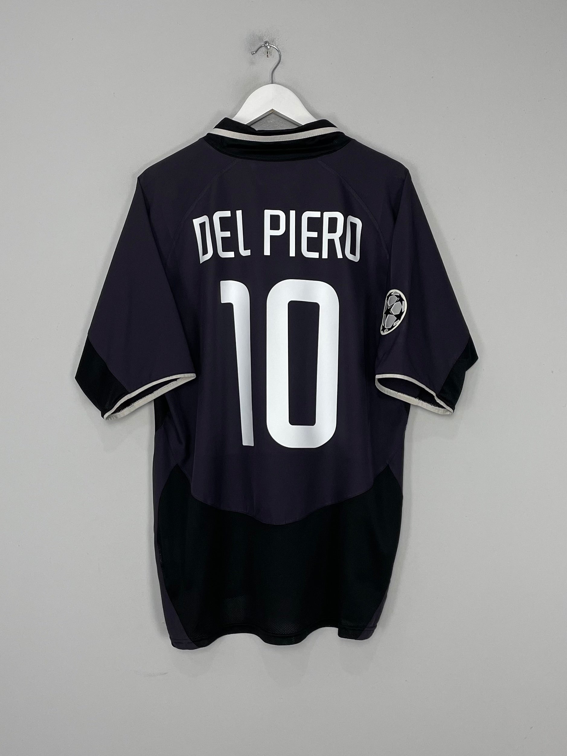 2003/04 JUVENTUS DEL PIERO #10 C/L AWAY SHIRT (XL) NIKE