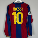 2007/08 BARCELONA MESSI #10 L/S HOME SHIRT (S) NIKE