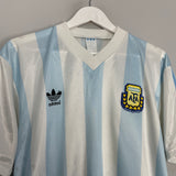 1990/91 ARGENTINA HOME SHIRT (M) ADIDAS