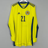 2020/21 SCOTLAND #21 *PLAYER ISSUE* GK SHIRT (L) ADIDAS