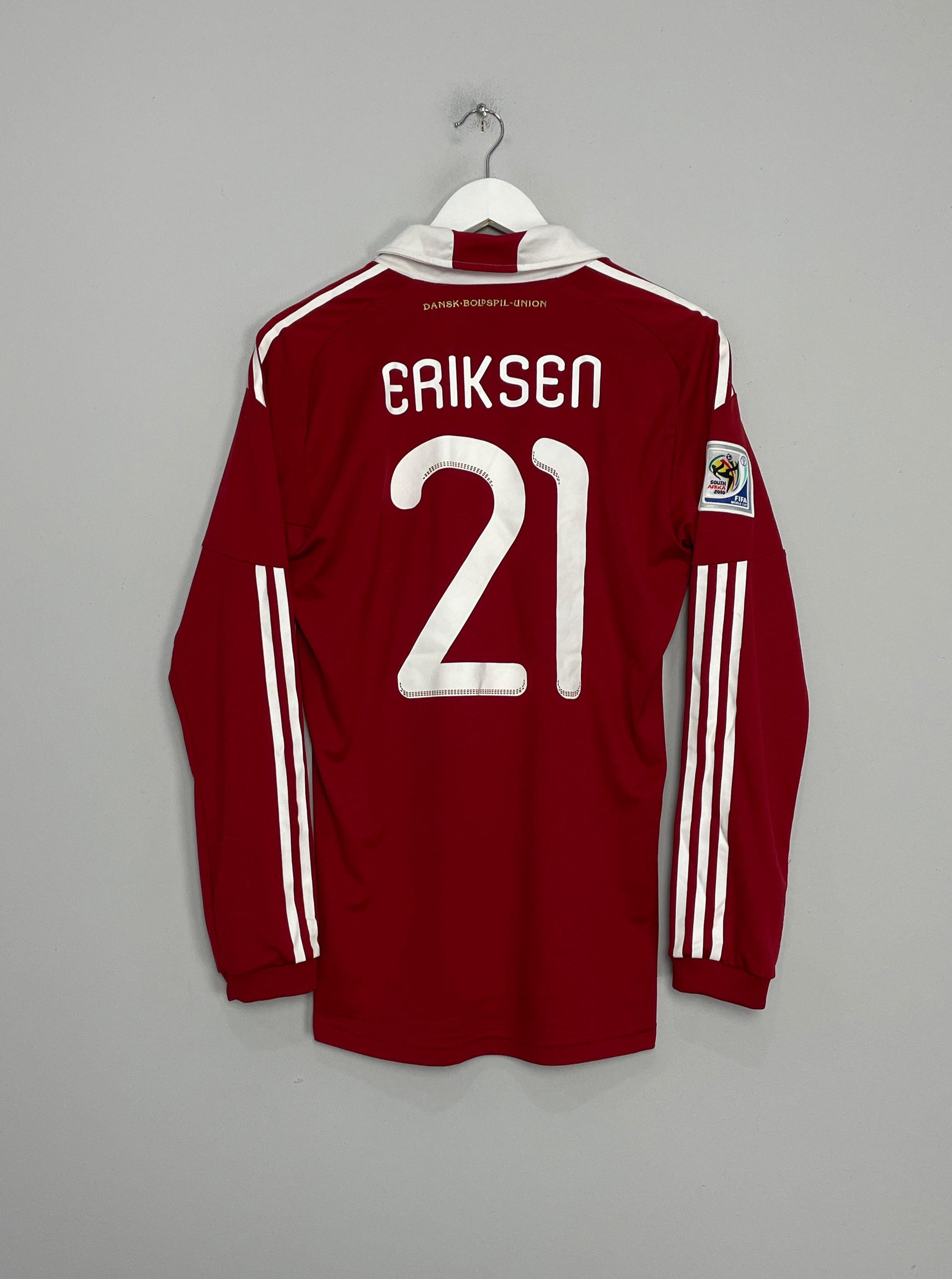 2010/11 DENMARK ERIKSEN #21 *PLAYER ISSUE* HOME SHIRT (L) ADIDAS