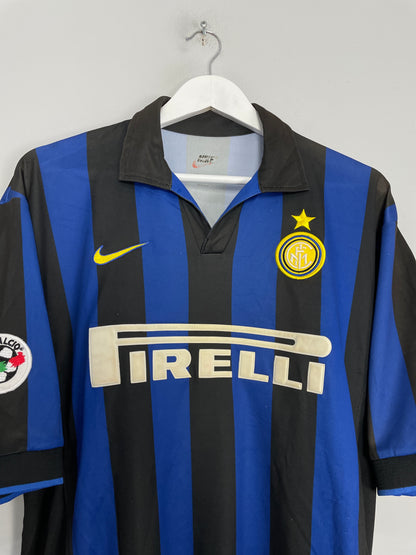 1998/99 INTER MILAN RONALDO #9 HOME SHIRT (L) NIKE