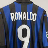 1998/99 INTER MILAN RONALDO #9 HOME SHIRT (L) NIKE